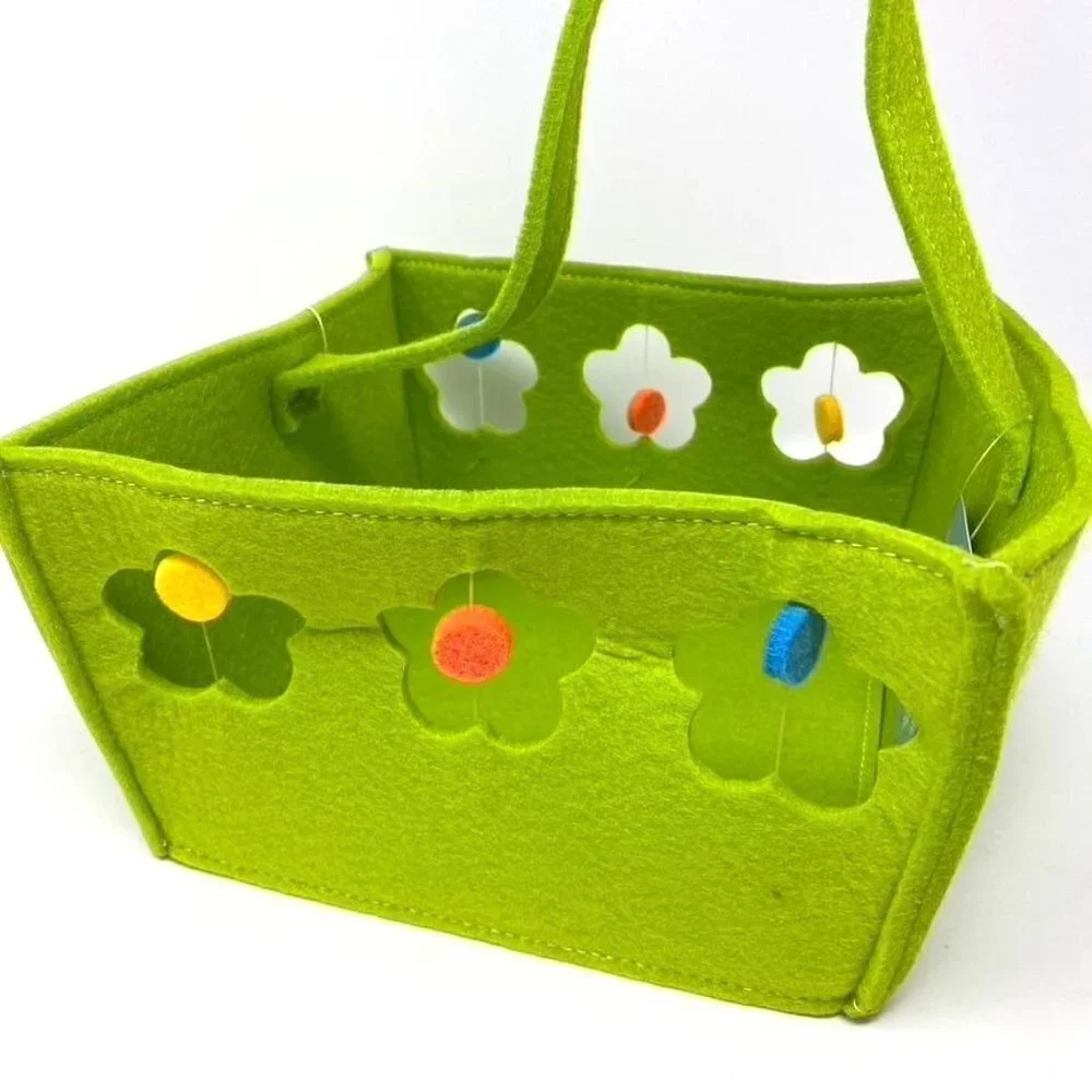 Target Green Felt Square Easter Basket Decor